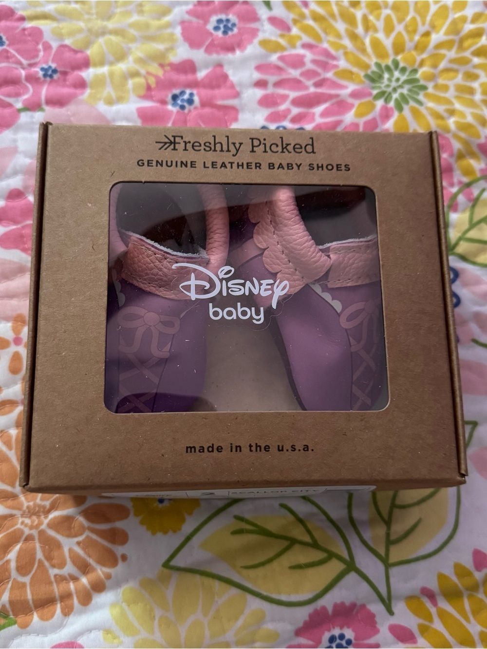 NWT size 2 freshly picked Rapunzel baby shoes